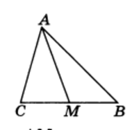 AM — медиана треугольника ABC, справочник для ГИА и ЕГЭ по геометрии